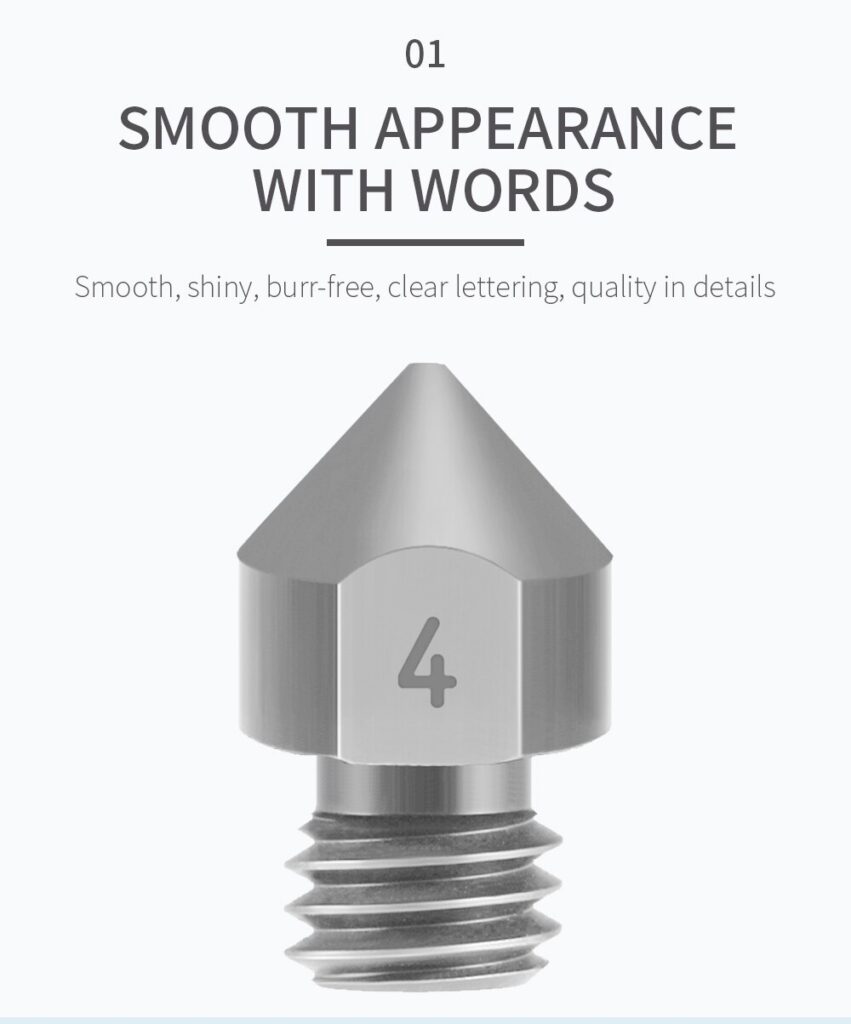 0.5mm Liga de Titânio TC4 Titanium Alloy Nozzle MK8  - AIMSOAR - Image 14