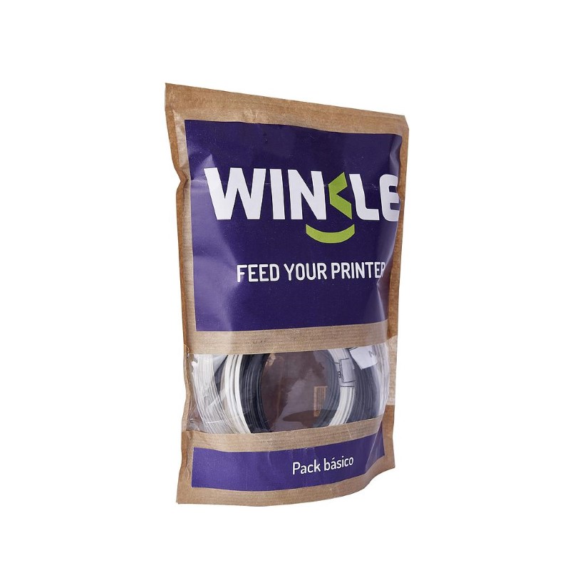 PACK BASIC 8 AMOSTRAS PLA HD 200g (Filamento compatível Caneta PEN 3D Várias cores básicas) - WINKLE