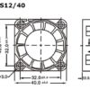 Ventilador Ventoinha FAN 4010 12V 2 fios (40*40*10mm) BLS12/40 - VALLEMAN