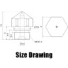 0.4mm B-SERIES PREMIUM Latão Nozzle MK10 Micro Swiss - AIMSOAR