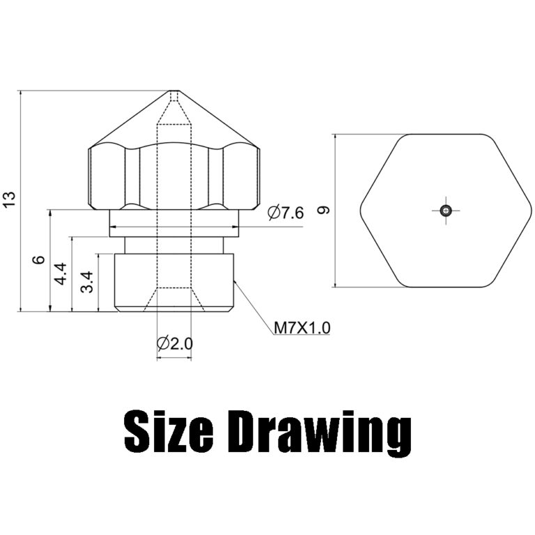 0.4mm B-SERIES PREMIUM Latão Nozzle MK10 Micro Swiss - AIMSOAR - Image 5