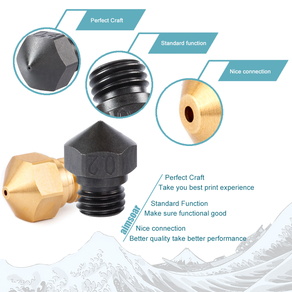 0.4mm B-SERIES PREMIUM Latão Nozzle MK10 Micro Swiss - AIMSOAR - Image 4