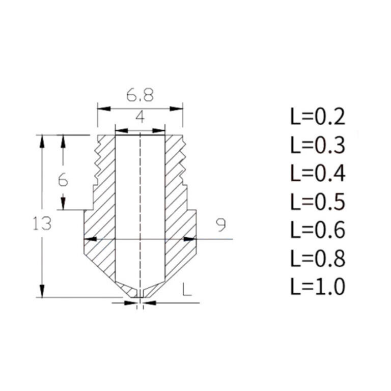 0.8mm Latão Nozzle MK10 - AIMSOAR - Image 7