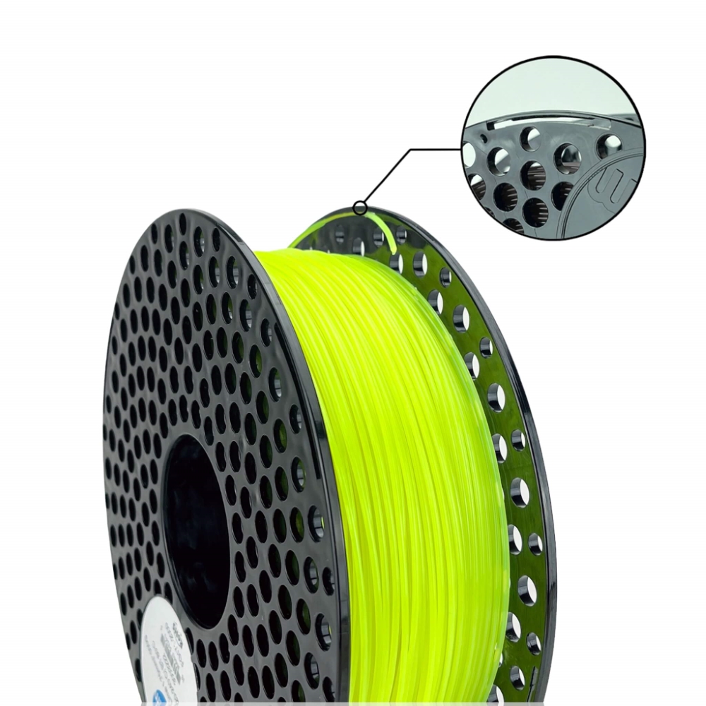 PETG 50g (Amostra) Neon Lime Green - Azurefilm - Image 2