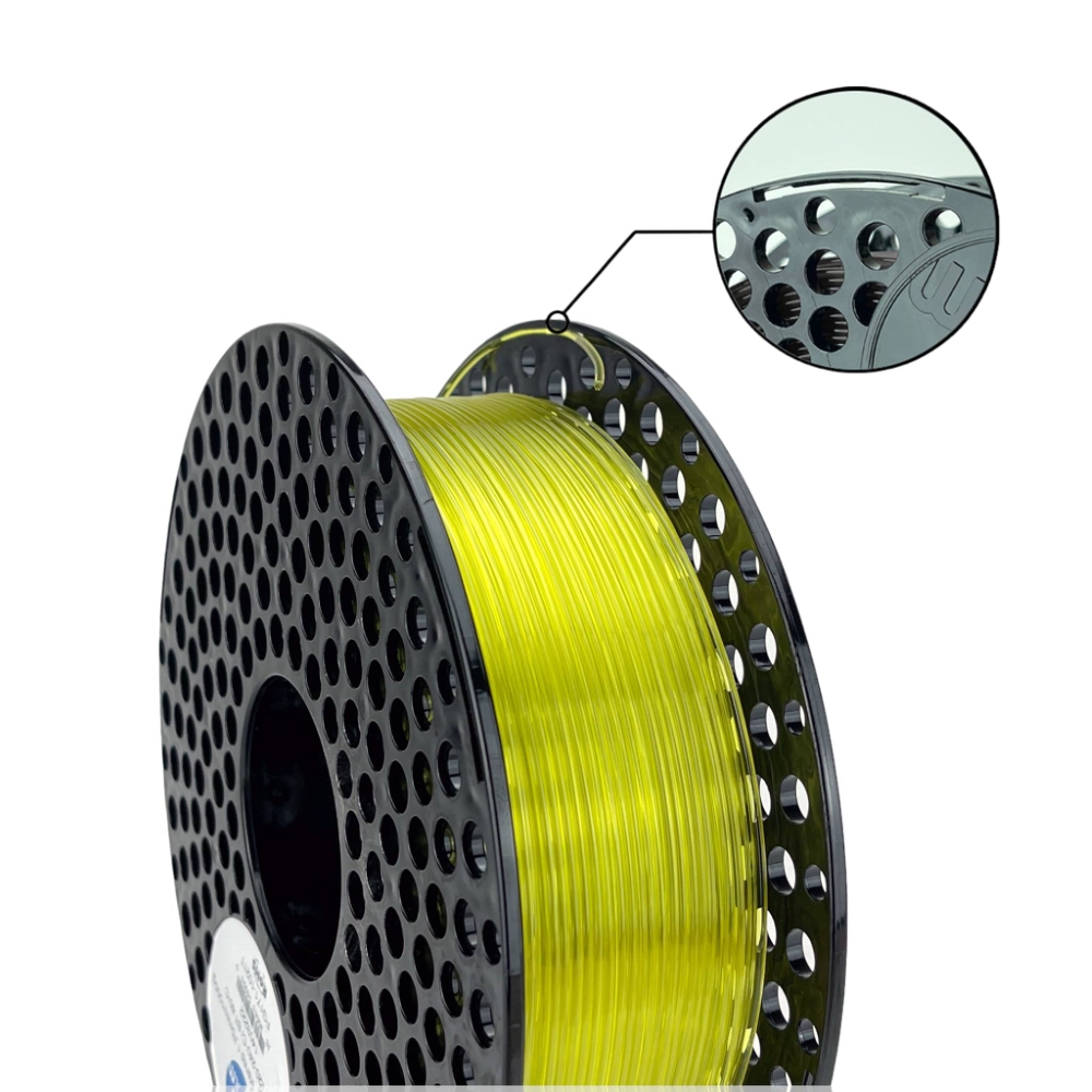 PETG 50g (Amostra) Yellow Transparent - Azurefilm - Image 2