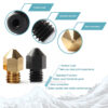 0.4mm B-SERIES PREMIUM Aço Endurecido Hardened Steel Nozzle SWISS MK8  - AIMSOAR