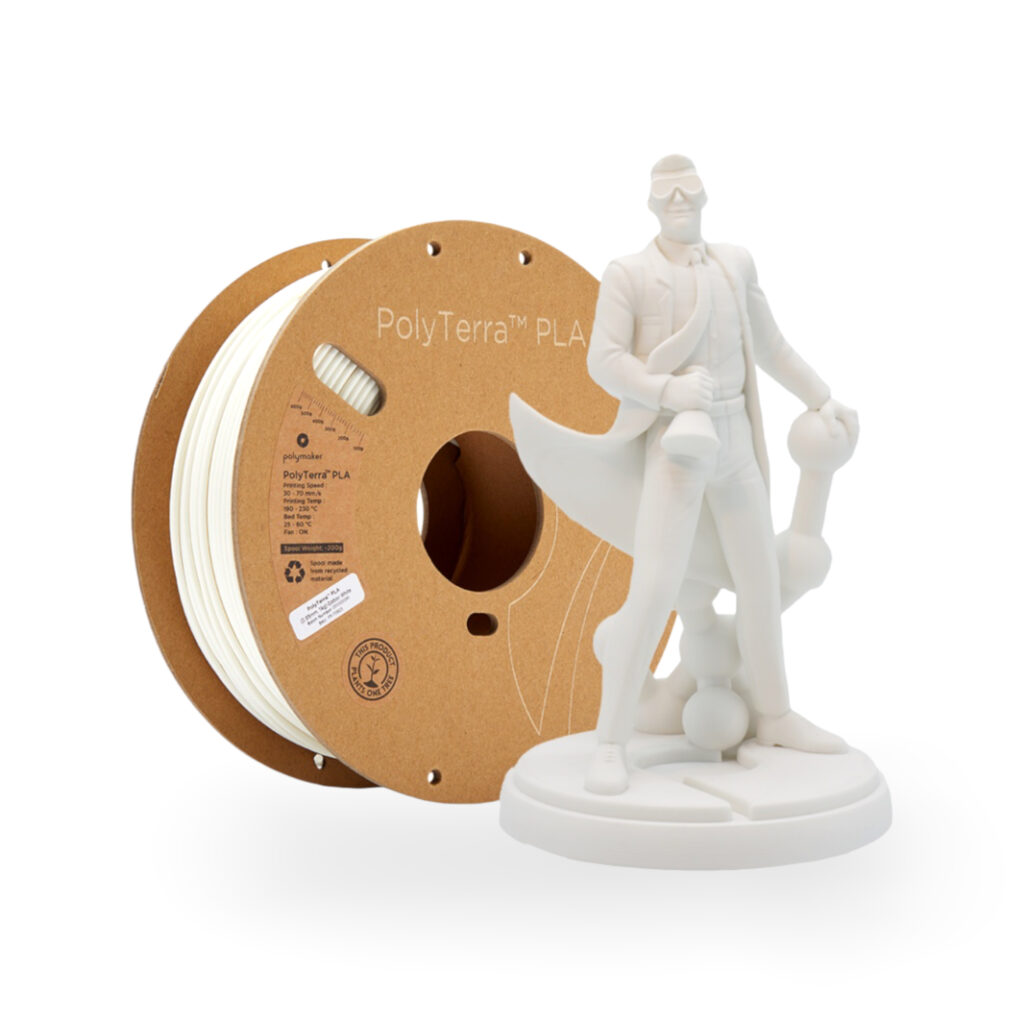 PLA Polyterra 1kg Cotton White - Polymaker