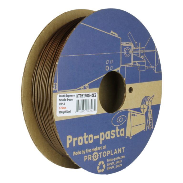HTPLA Double Espresso Metallic Brown 50g ( Amostra ) - ProtoPasta - Image 4