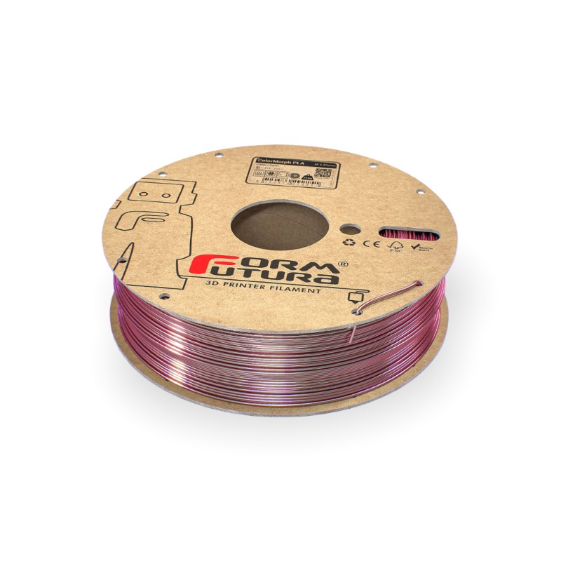 PLA Silk High Gloss ColorMorph 750g Magenta & Silver - FORMFUTURA