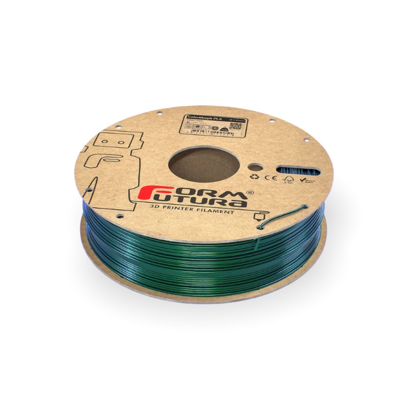 PLA Silk High Gloss ColorMorph 250g Blue & Green - FORMFUTURA