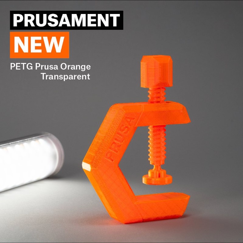 PETG 1kg Prusament Prusa Orange Transparent - Prusa Original - Image 2