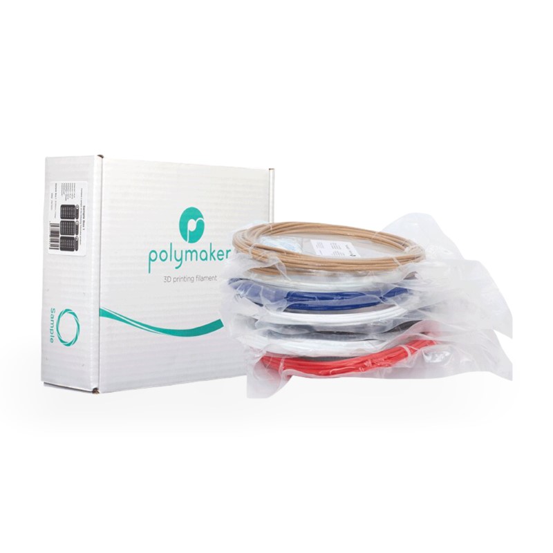 PACK Sample Box 4 Amostras ( (PolyLite PC, PolyMax PC, PC-FR, PC-ABS, PC-PBT) - Polymaker