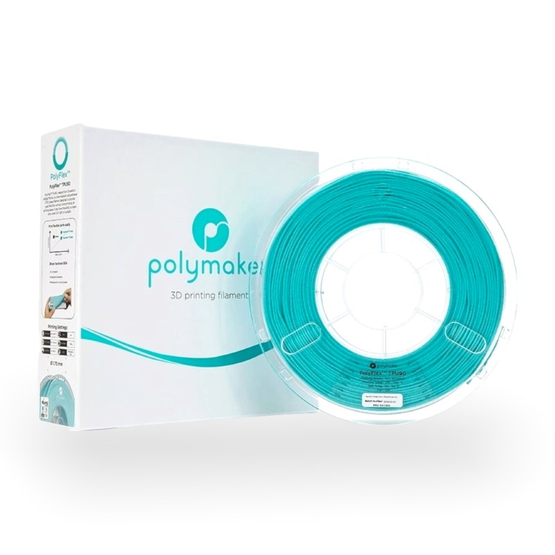 TPU 90A TPU90 PolyFlex 750g Teal - Polymaker - Image 4