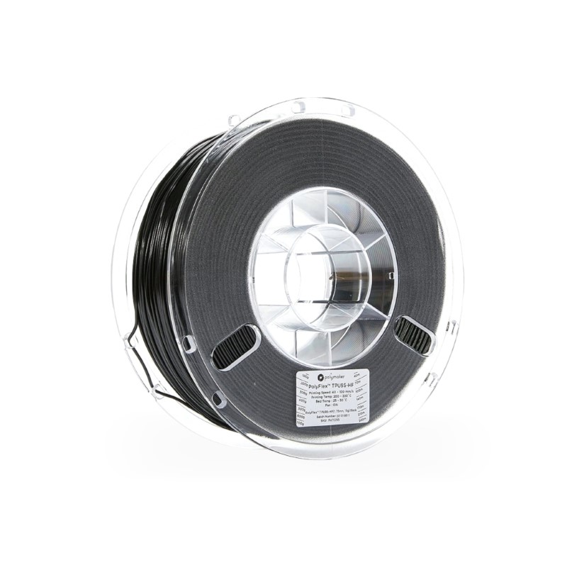 TPU 95A TPU95-HF PolyFlex Hight Speed 1kg Black - Polymaker