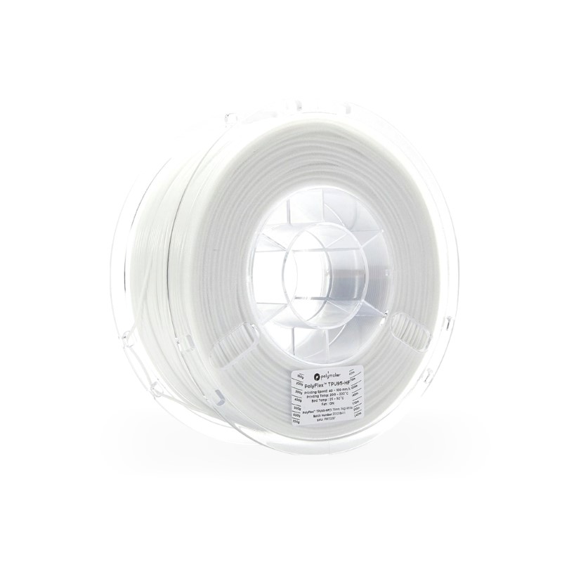 TPU 95A TPU95-HF PolyFlex Hight Speed 1kg White - Polymaker
