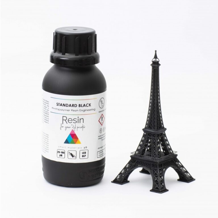 500ml Resina Impressão 3D LCD e DLP UV Standard Black - Smart Materials 3D - Image 3
