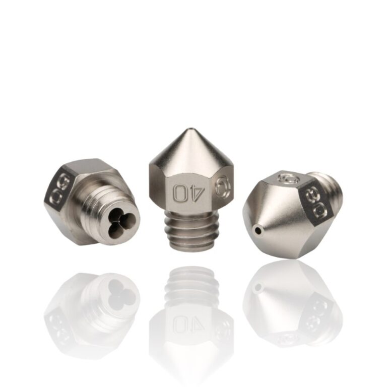 0.4mm CHT Coated Brass Nozzle M6×1×5×13 1.75 MK8 Revestimento de Níquel - Bondtech