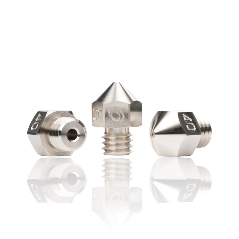 0.4mm Latão Coated Nozzle M6×1×5×13 1.75 MK8 Revestimento de Níquel - Bondtech