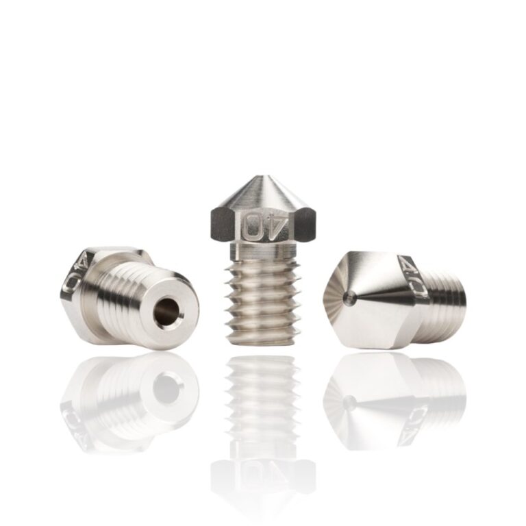 0.4mm Latão Coated Nozzle M6×1×7.5×12.5 MOS 1.75 E3D V6 Revestimento de Níquel - Bondtech