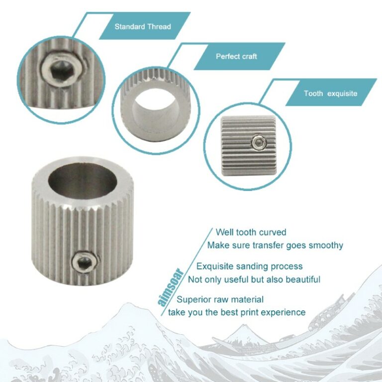 Engrenagem dentada Polia 40 dentes 5mm Alimentador do Extrusor (Feed wheel feeder ) - AIMSOAR - Image 6