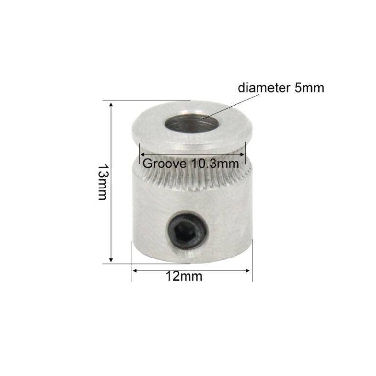Engrenagem dentada Polia MK7 5mm Alimentador do Extrusor (Feed wheel feeder ) - AIMSOAR - Image 2