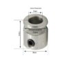Engrenagem dentada Polia MK8 5mm Alimentador do Extrusor (Feed wheel feeder ) - AIMSOAR