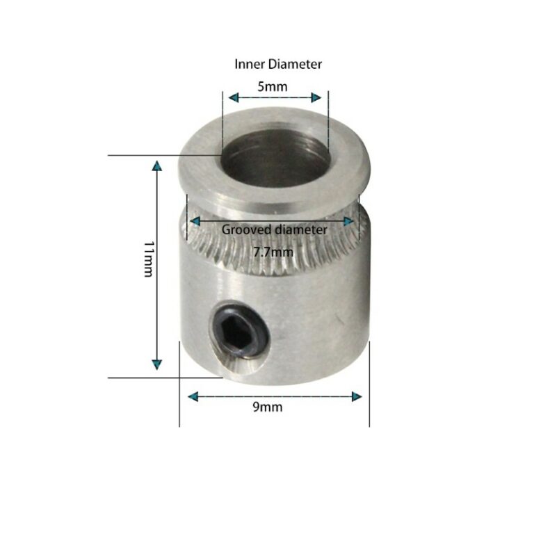 Engrenagem dentada Polia MK8 5mm Alimentador do Extrusor (Feed wheel feeder ) - AIMSOAR - Image 2