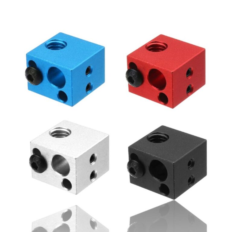 Heat Block Makerbot Clone Alumínio Vermelho 16X16X12 ( Heatblock bloco de aquecimento compatível e não com o original ) - AIMSOAR - Image 2