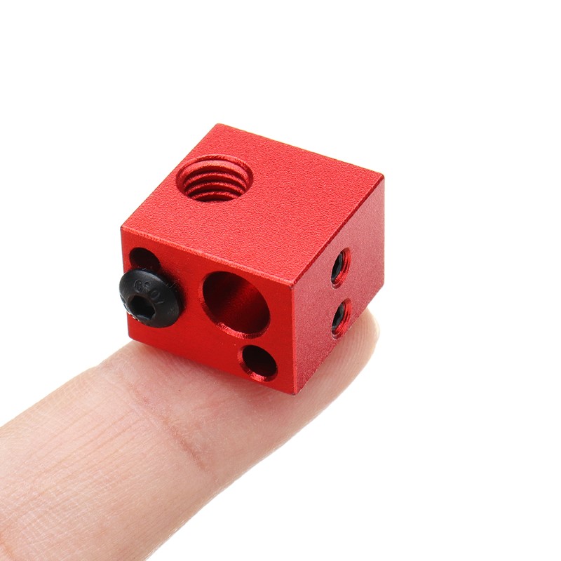 Heat Block Makerbot Clone Alumínio Vermelho 16X16X12 ( Heatblock bloco de aquecimento compatível e não com o original ) - AIMSOAR - Image 7