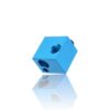 Heat Block Makerbot Clone Alumínio Azul 16X16X12 ( Heatblock bloco de aquecimento compatível e não com o original ) - AIMSOAR