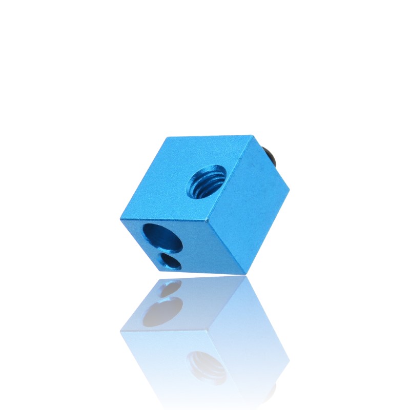 Heat Block Makerbot Clone Alumínio Azul 16X16X12 ( Heatblock bloco de aquecimento compatível e não com o original ) - AIMSOAR - Image 3