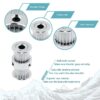 Polia Dupla para Correia GT2 20 Dentes 15.8mm 5mm Furo Alumínio ( GT2 Double-head timing belt pulley) - AIMSOAR