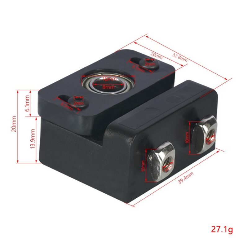 Mancal (Suporte Apoio Fixo Rolamento) Suporte Ajustável Rolamento Porca T8 para Varão Trapezoidal (Z-axis screw holder) - AIMSOAR - Image 2