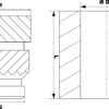 Pack 50 unidades Porca Inserção M4 para embutir em plástico ( Thread inserts ) - EVOLT