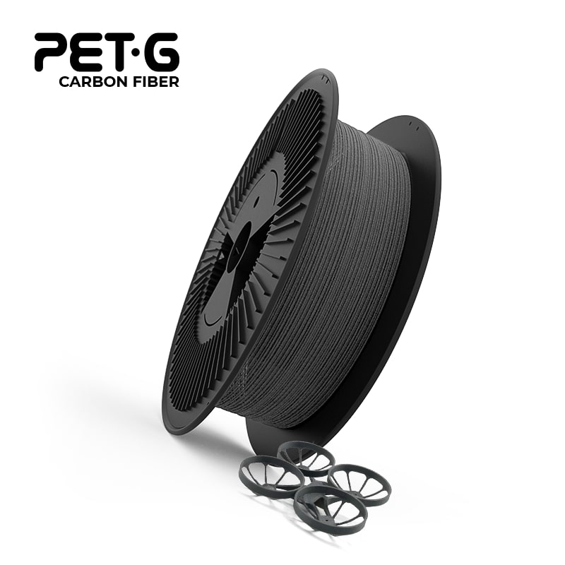 PETG CF 2.5kg Carbon Fiber Black - RECREUS