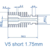 Heat Sink Remote V5 Clone Alumínio, modelo para filamento 3mm ( Heatsink bloco de aquecimento compatível com E3D V6 clone) - AIMSOAR
