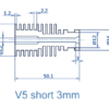 Heat Sink Remote V5 Clone Alumínio, modelo para filamento 3mm ( Heatsink bloco de aquecimento compatível com E3D V6 clone) - AIMSOAR