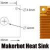 Heat Sink MK7/MK8 Dissipador para Motor Preto ( Extruder Heatsink ) - AIMSOAR