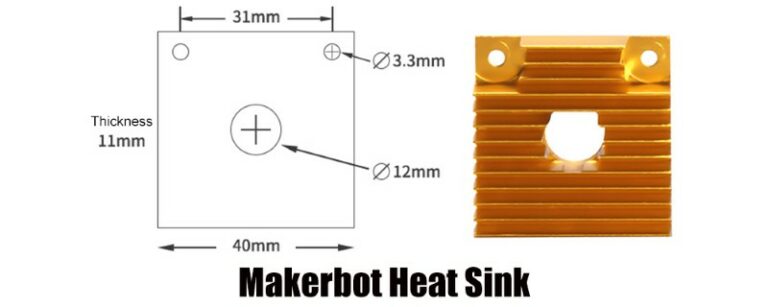 Heat Sink MK7/MK8 Dissipador para Motor Preto ( Extruder Heatsink ) - AIMSOAR - Image 8