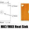 Heat Sink MK7/MK8 Dissipador para Motor Preto ( Extruder Heatsink ) - AIMSOAR