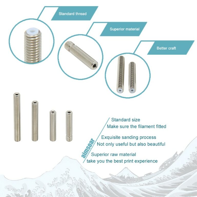Heat Break Aberto M6 26.5mm para PTFE 4mm ( Heatbreak thread throat all through 4.1mm ) - AIMSOAR - Image 7