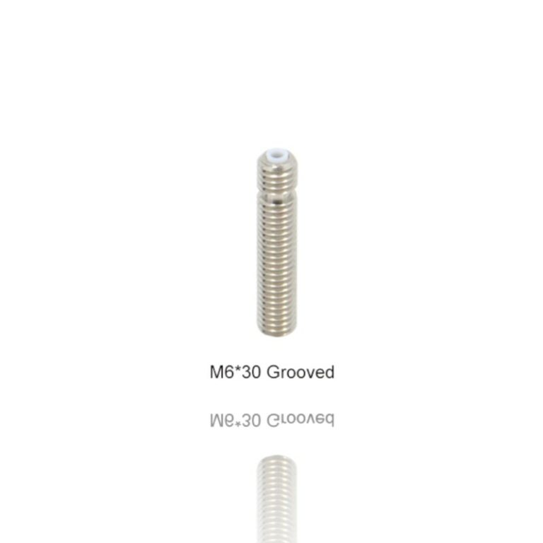 Heat Break PTFE M6 30mm ( Heatbreak V6 thread throat teflon Grooved ) - AIMSOAR