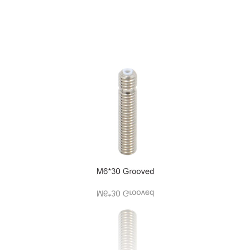 Heat Break PTFE M6 30mm ( Heatbreak V6 thread throat teflon Grooved ) - AIMSOAR