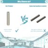 Heat Break Aberto M6 26.5mm para PTFE 4mm ( Heatbreak thread throat all through 4.1mm ) - AIMSOAR