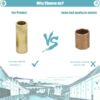 Rolamento Manga autolubrificante Latão 8*11*22 (Self-lubricating Brass Bearing Bushing Sleeve Ultimaker ) - AIMSOAR