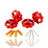 KIT 4 Rodas com Porca de ajuste e Mola do kit de nivelamento CR10 35mm diâmetro M4 *38mm (Leveling spring) - AIMSOAR