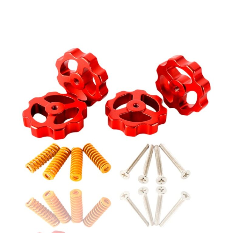 KIT 4 Rodas com Porca de ajuste e Mola do kit de nivelamento CR10 35mm diâmetro M4 *38mm (Leveling spring) - AIMSOAR - Image 3