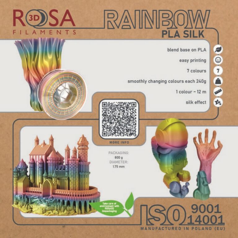 PLA Rainbow Silk 800g Jungle - Rosa3D - Image 3