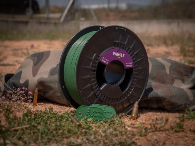 PLA HD 10m (Amostra) GLITTER Verde Militar Military Green - WINKLE - Image 4