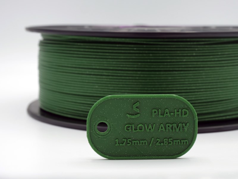 PLA HD 10m (Amostra) GLITTER Verde Militar Military Green - WINKLE - Image 10